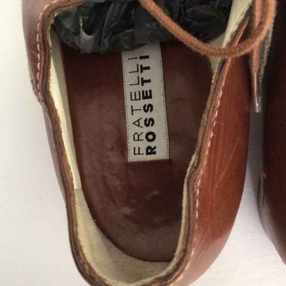 FRATELLI ROSSETTI LINEN AND LEATHER OXFORD SHOES SIZE 37.5 - Picture 11 of 15
